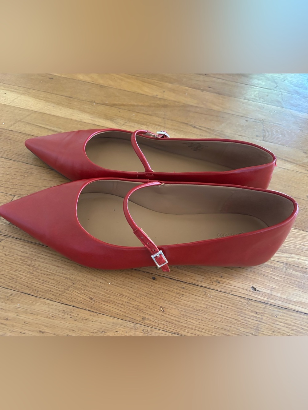 Madewell Elsie Mary Jane Pointed Toe Flat View 2